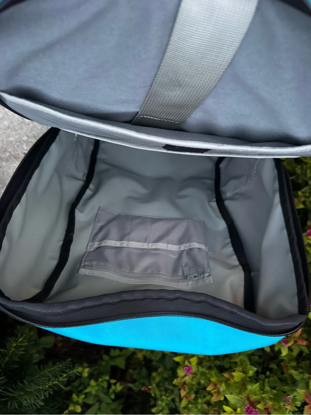 Timbuk2 Parkside Laptop Bright Teal and Royal Blue Backpack w Bottle Opener